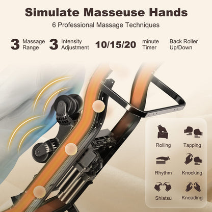 3D Zero Gravity Massage Chair with Full Body Massage and Back Heater