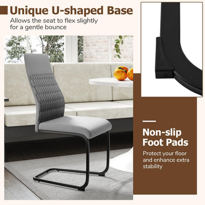 Modern Dining Chair Set of 4 Upholstered Accent Chair