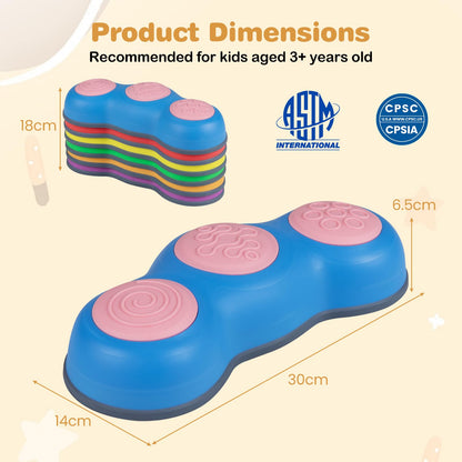 Kids Stepping Stones, Stackable Balance Blocks