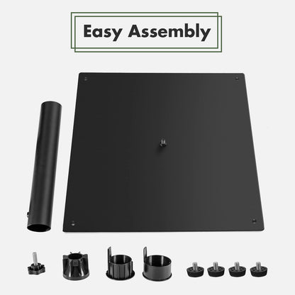 50 CM Patio Umbrella Base with 4 Adjustable Footpads for Patio Poolside