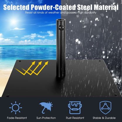 Parasol Base, Heavy Duty Square Market Umbrella Base Stand