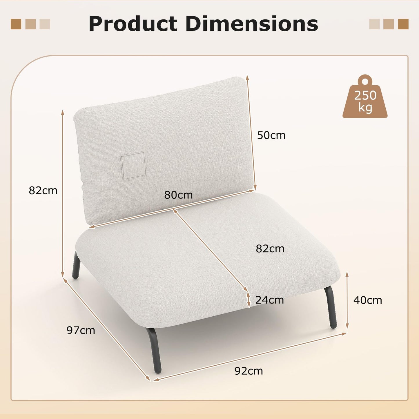 Oversized Accent Chair with Extra Wide Seat and Storage Pocket