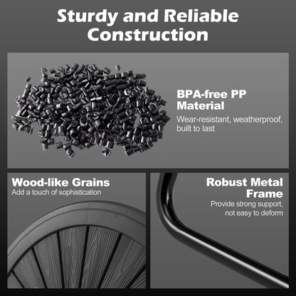 142 Large Outdoor Compost Tumbler with Dual Chambers