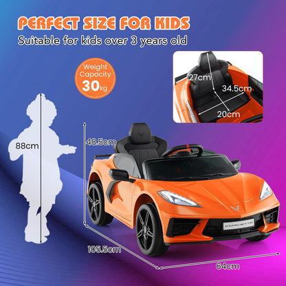 12V Electric Kids Ride On Car with Remote Control and Lights