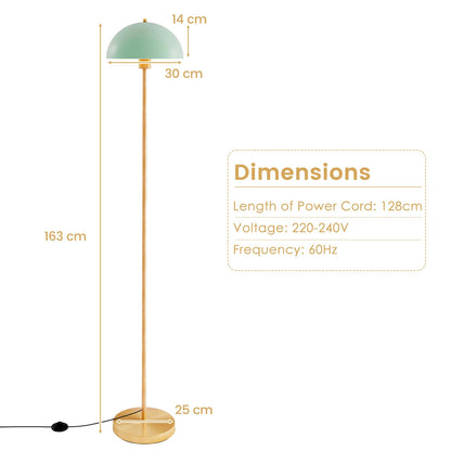 163cm Floor Lamp Standing Lamp with Shatterproof Lampshade