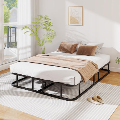 Double/King Size Bed Frame with Metal Slat Support No Box Spring Needed