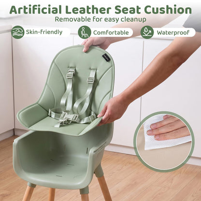 High Chair for Babies and Toddlers, for 6-36 Months