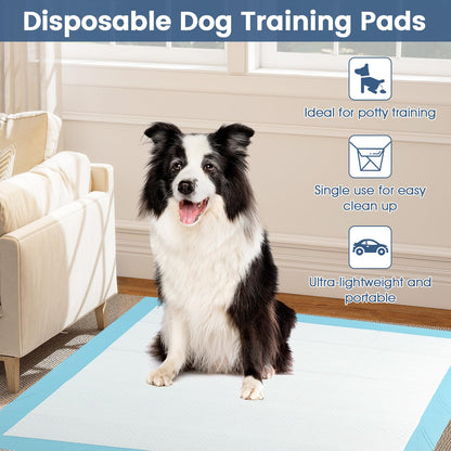 Dog and Puppy Pee Pads 90 x 90 cm(100 Counts) 6-Layer Leak-Proof Pet Pads