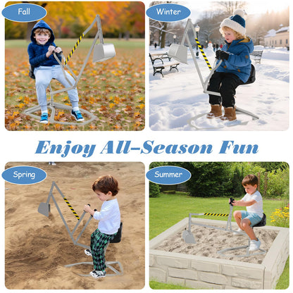Kids Sand Digger Outdoor Toy Excavator for Sand Dirt Snow