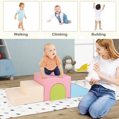 Climb and Crawl Foam Block Play Set for Infant Baby and Toddlers