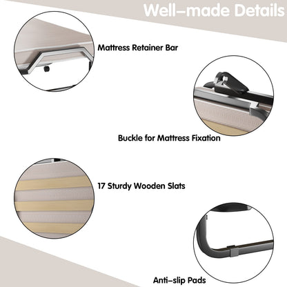 Folding Bed with 10cm Thick Luxurious Memory Foam Mattress