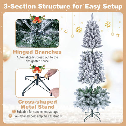 6FT Pre-Lit Christmas Tree with RGB LED Lights