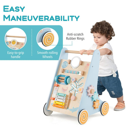 Push and Pull Learning Activity Center with Wheels