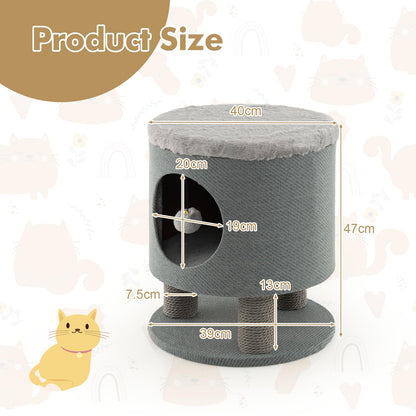 3 in 1 Cats Cave Sleeping House with Scratching Posts