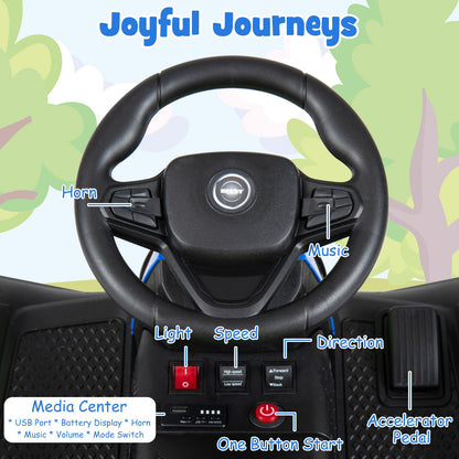 24V Ride on Tractor with Trailer, Kids Electric Car