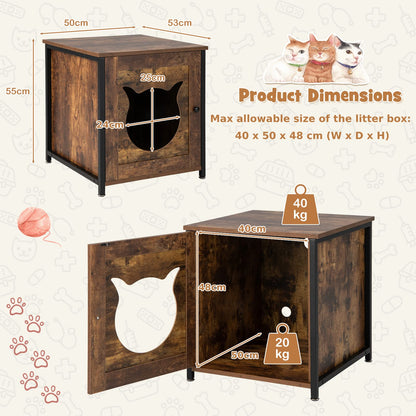 Wooden Kitty Hidden Washroom Toilet with Ventilated Hole