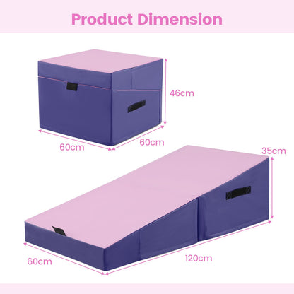 Incline Gymnastics Mat Indoor Outdoor Folding Exercise Yoga Mat