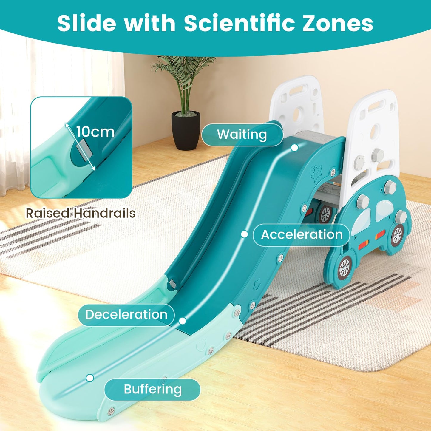 5 in 1 Convertible Kids Art Easel with Double-Sided Magnetic Dry Erase