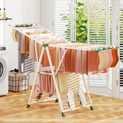 Indoor Outdoor Freestanding Metal Laundry Rack (184x56x99-168cm)