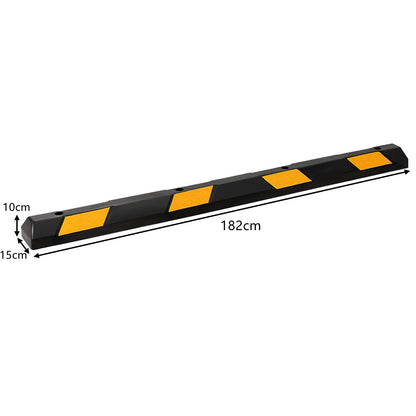 182cm Parking Guide Block with Yellow Reflectors