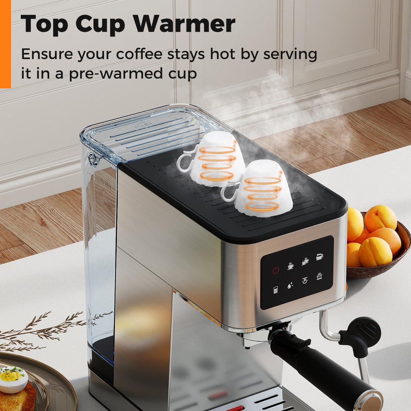 Coffee Maker with Milk Frother 20 Bar Espresso Machine