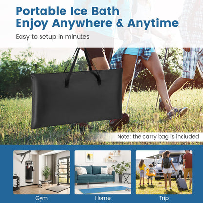 Ice Bath Tub, 400L Large Portable Outdoor Cold Plunge Pool Recovery Pod