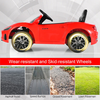 12V Electric Kids Ride On Car for 3+ Years Old Boys Girls