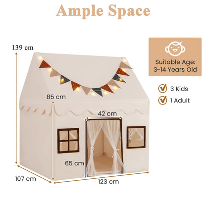 Toddler Playhouse Tent with Padded Non-slip Mat