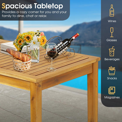 Outdoor Bar Table Acacia Wood Bar Table for Outside