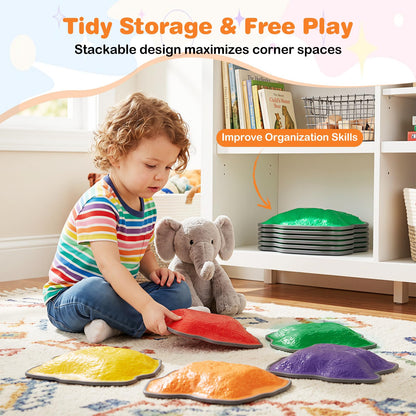 Kids Stepping Stones, Stackable Balance Blocks