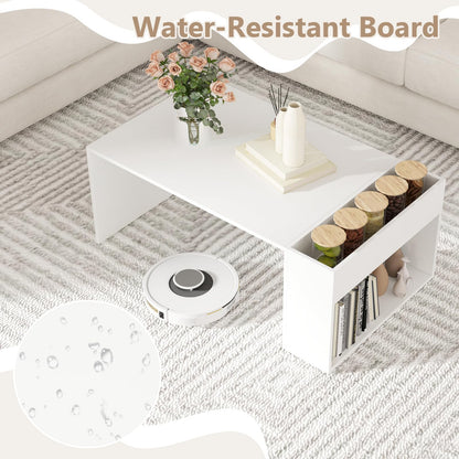 Coffee Table 85cm Coffee Table with Double Layer Storage Space