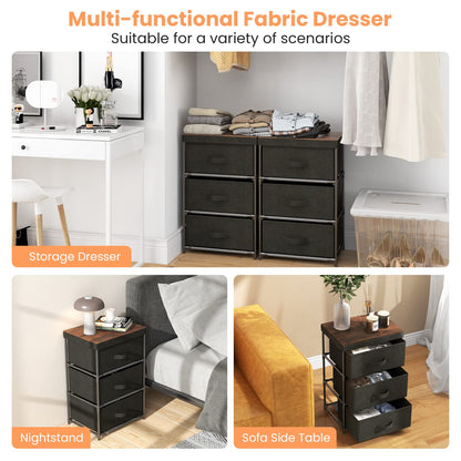Fabric Storage Organizer Tower Unit with Removable Lid