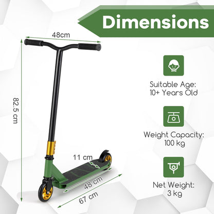 Stunt Scooter Pro Trick Scooter with 2 PU Wheels for Kids