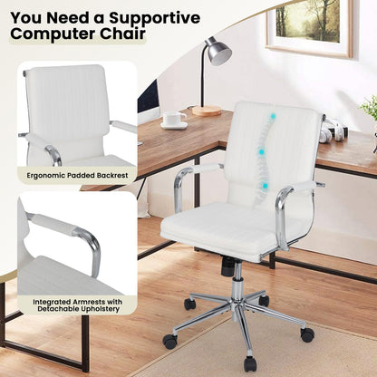 Ergonomic Computer Desk Chair with Rocking Backrest