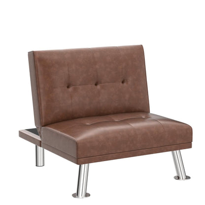 Single Sofa Chair with 3-Position Adjustable Backrest for Home Office