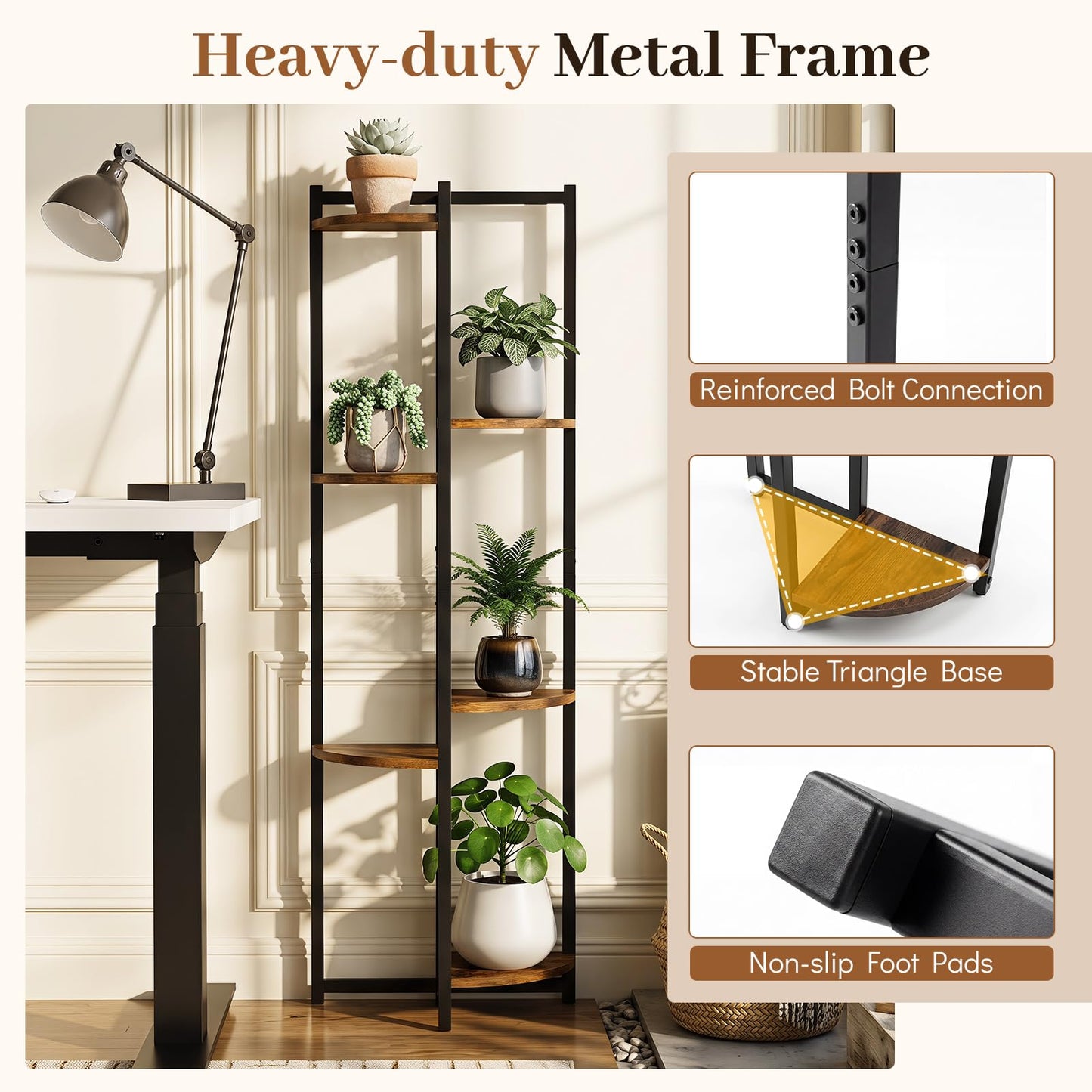 6-Tier Plant Stand, Flower Rack Storage Shelf