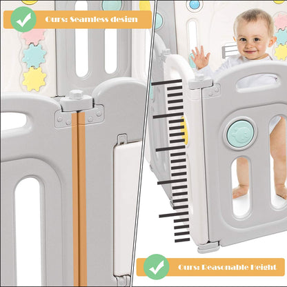 Toddler Playard Activity Center with Lockable Door