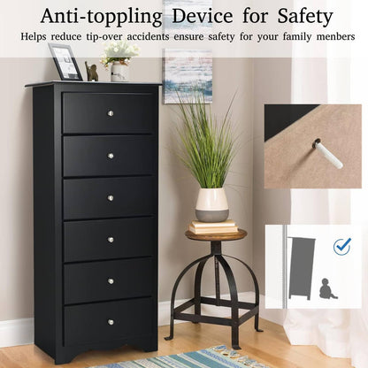6-Drawer Freestanding Dresser Cabinet