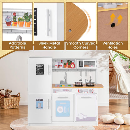 Toddler Pretend Kitchen Toy Set with Stoves and Oven