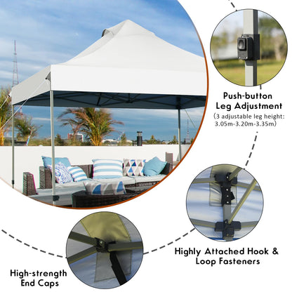3m x 3m Pop Up Canopy Tent Commercial Instant Shelter