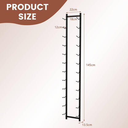 Wall Mounted Metal Wine Rack Organizer for Liquor and Champagne