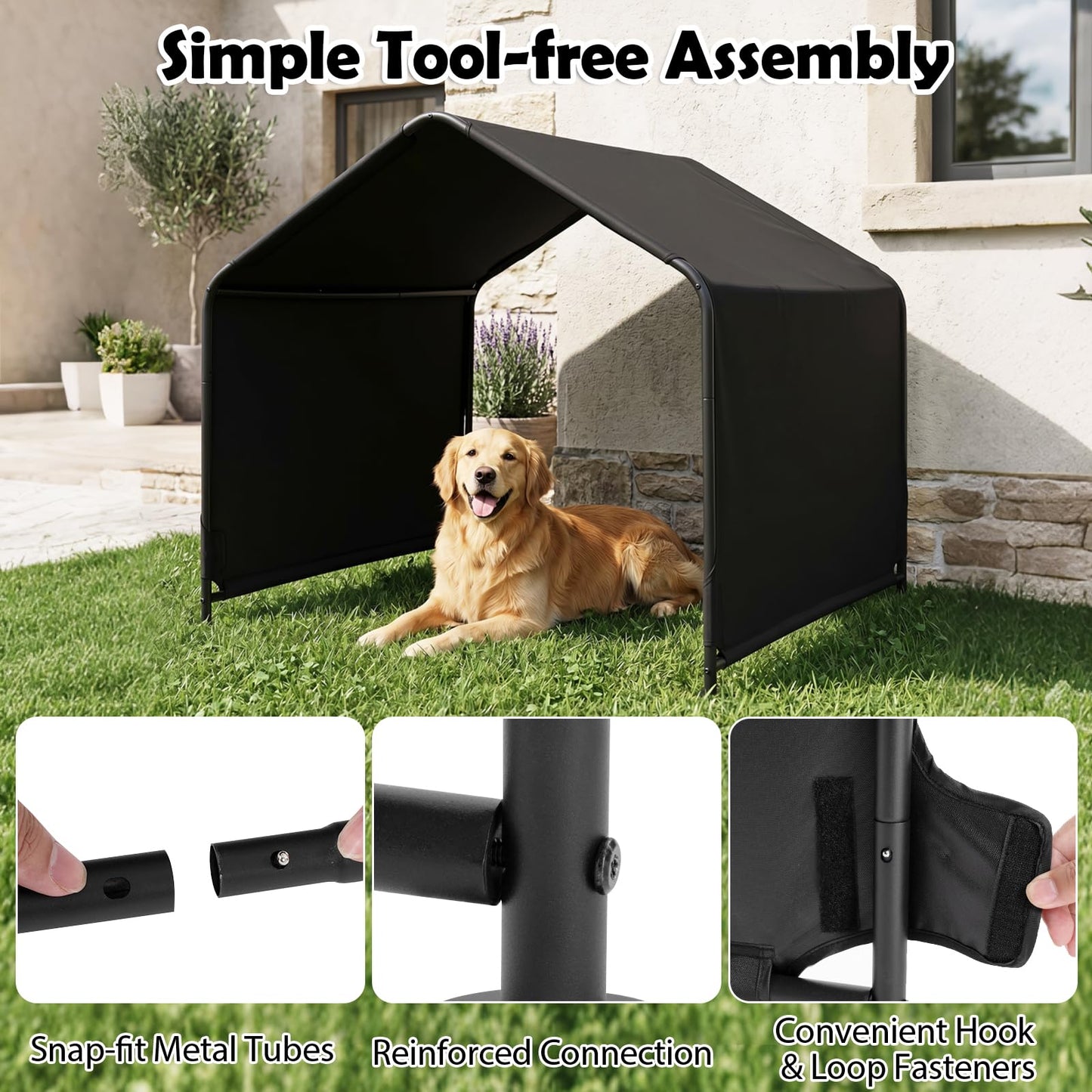 Dog Shade Shelter, Portable Outdoor Dog Tent
