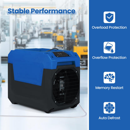 60L/Day Commercial Dehumidifier, Industrial Air Dehumidifiers Building Dryer