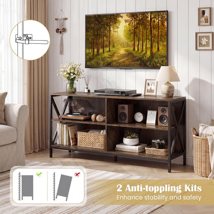 TV Unit for 55 Inch TVs, 120cm TV Stand Cabinet