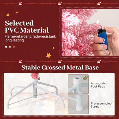 Artificial Christmas Tree with 392 Flocked Branch Tips