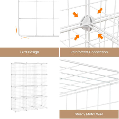 12 Wire Cube Storage Unit