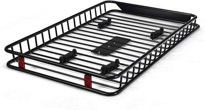 GiantexUK 116-162x99x15cm Expandable Steel Roof Rack Basket