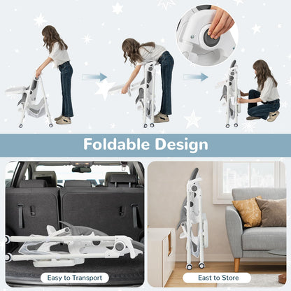 Adjustable Toddlers Highchair with Storage Basket