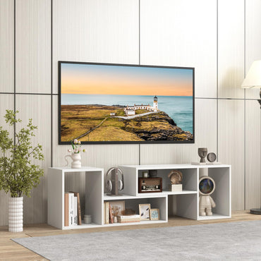 TV Stand for TVs up to 60 Inches, Free Combination Adjustable TV Cabinet Media Entertainment Center