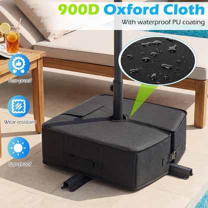 Parasol Base Weight Bag, 40KG Sand Fillable Umbrella Stand